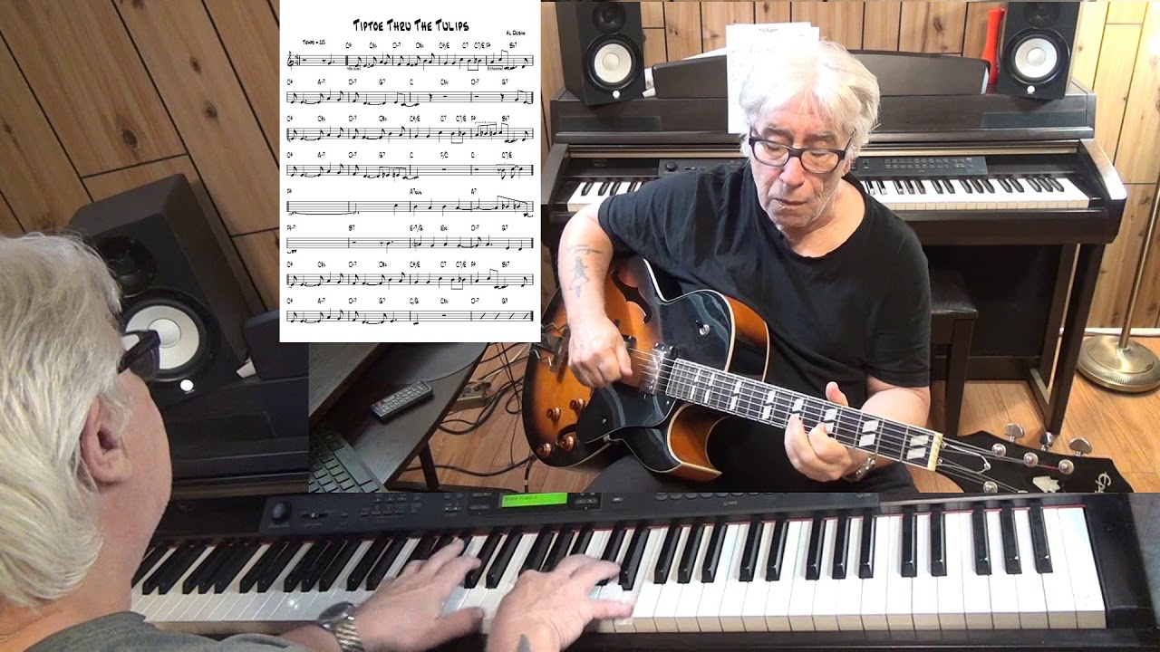 Tiptoe Thru The Tulips - Jazz guitar & piano cover ( Al Dubin )