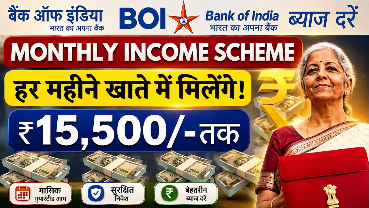 BOI Monthly Income Plan | Monthly Interest Payout Scheme 2026 in Bank of India | BOI MIS Plan Review