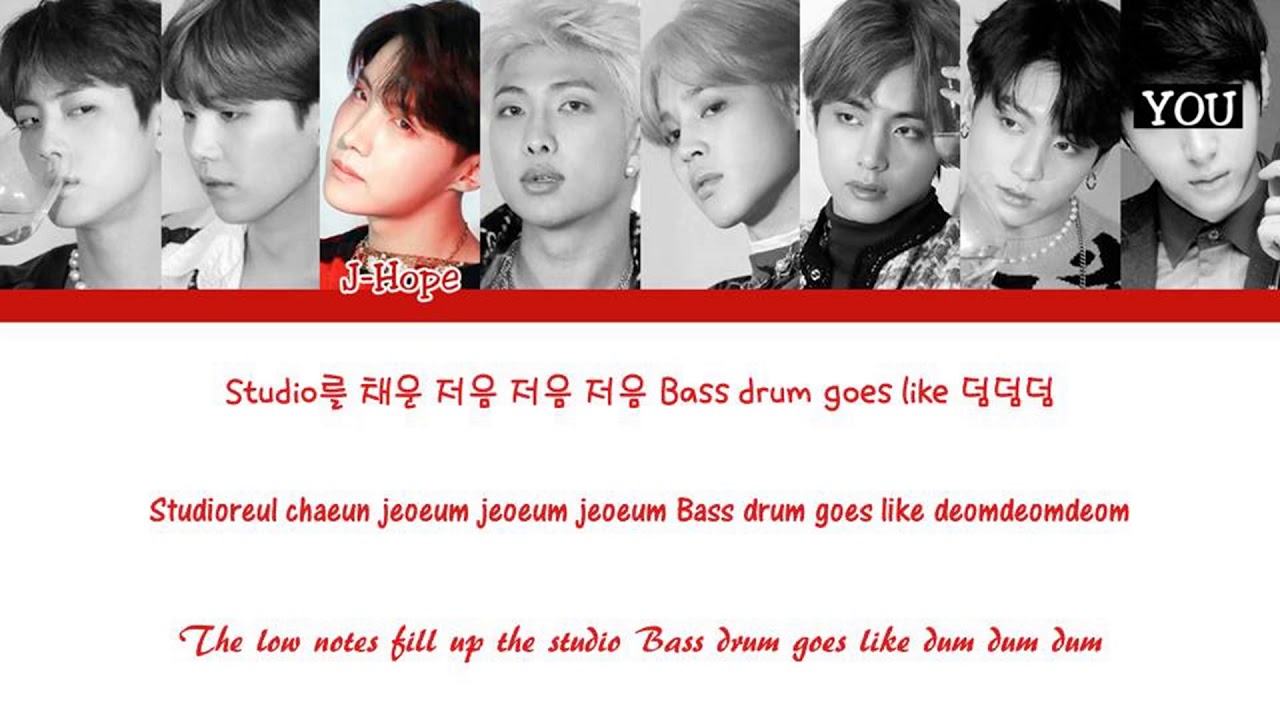 BTS (방탄소년단) (8 Members) – Dionysus - Color Coded Han/Rom/Eng
