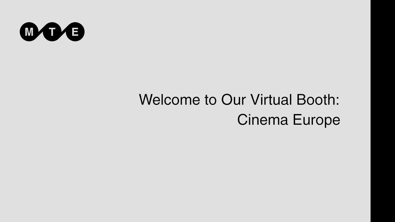 Welcome to the attendees of Cinema Europe
