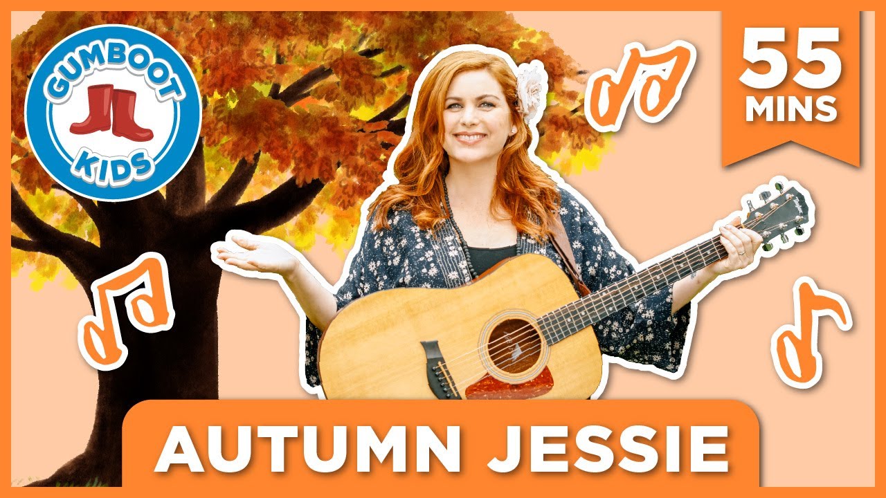 Autumn Jessie 🍂 Gumboot Kids l Sing And Dance With Jessie To Our Autumn Music Playlist