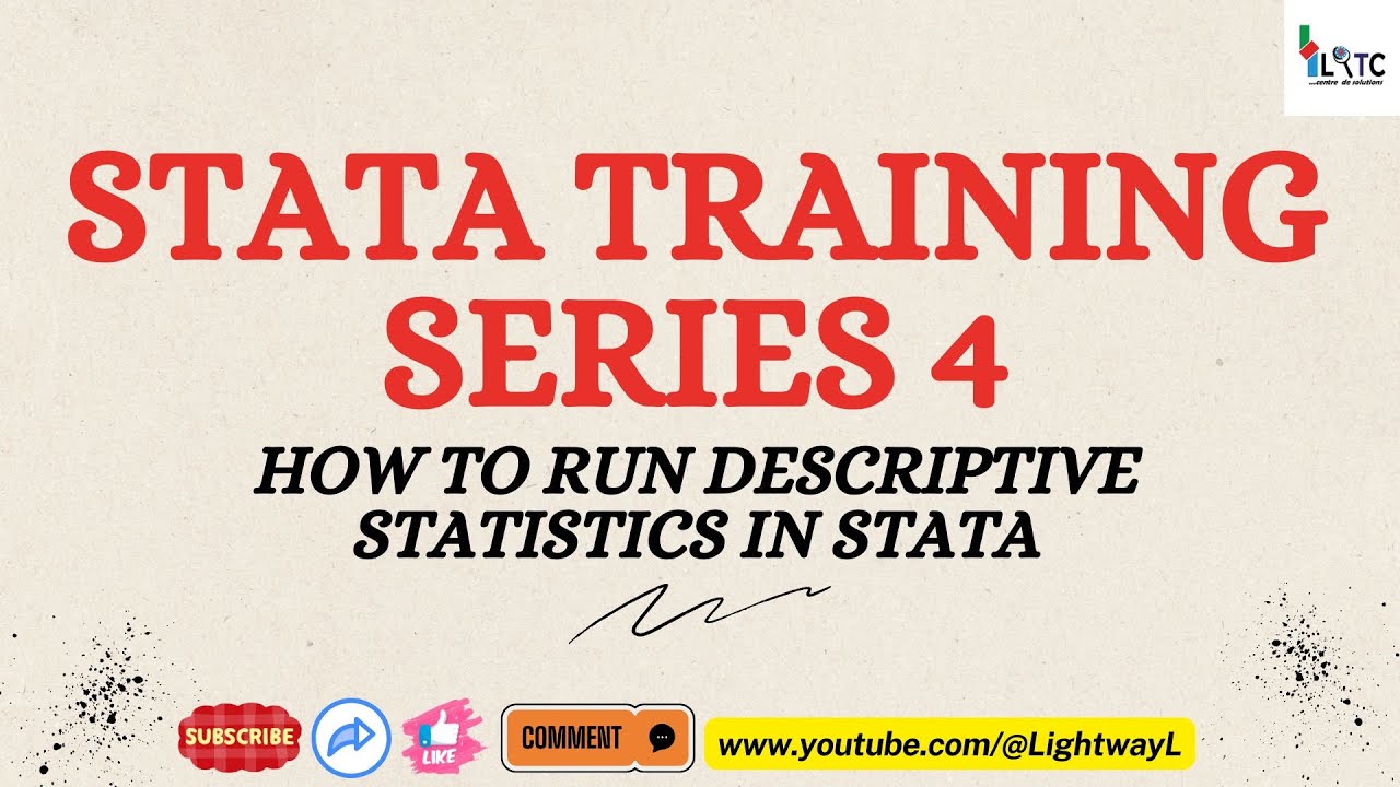How to Run Descriptive Statistics in Stata | Quick Tutorial for Beginners