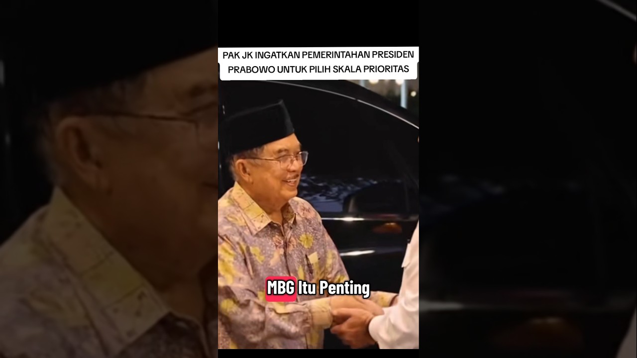 PAK JUSUF KALLA INGATKAN PEMERINTAHAN PRESIDEN PRABOWO #jusufkalla #prabowo #makanbergizigratis