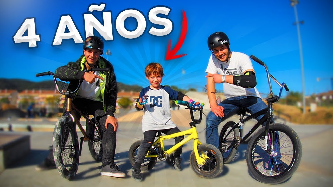 CON SOLO 4 AÑOS YA MONTA EN BMX - El rider más pequeño que conozco!!