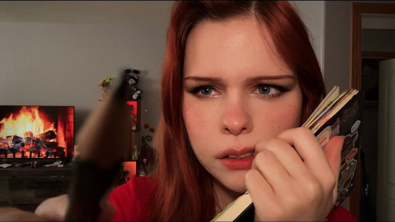 ASMR Mean Girl Draws You (I Have a Secret Crush on You) Gum Chewing