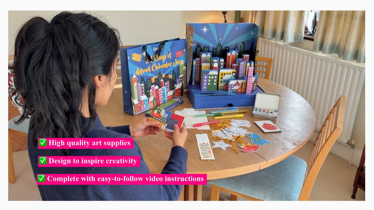 Be inspired by this amazing Art Supply Advent Calendar 2025 from Grabie (Box full of art supplies‼️)
