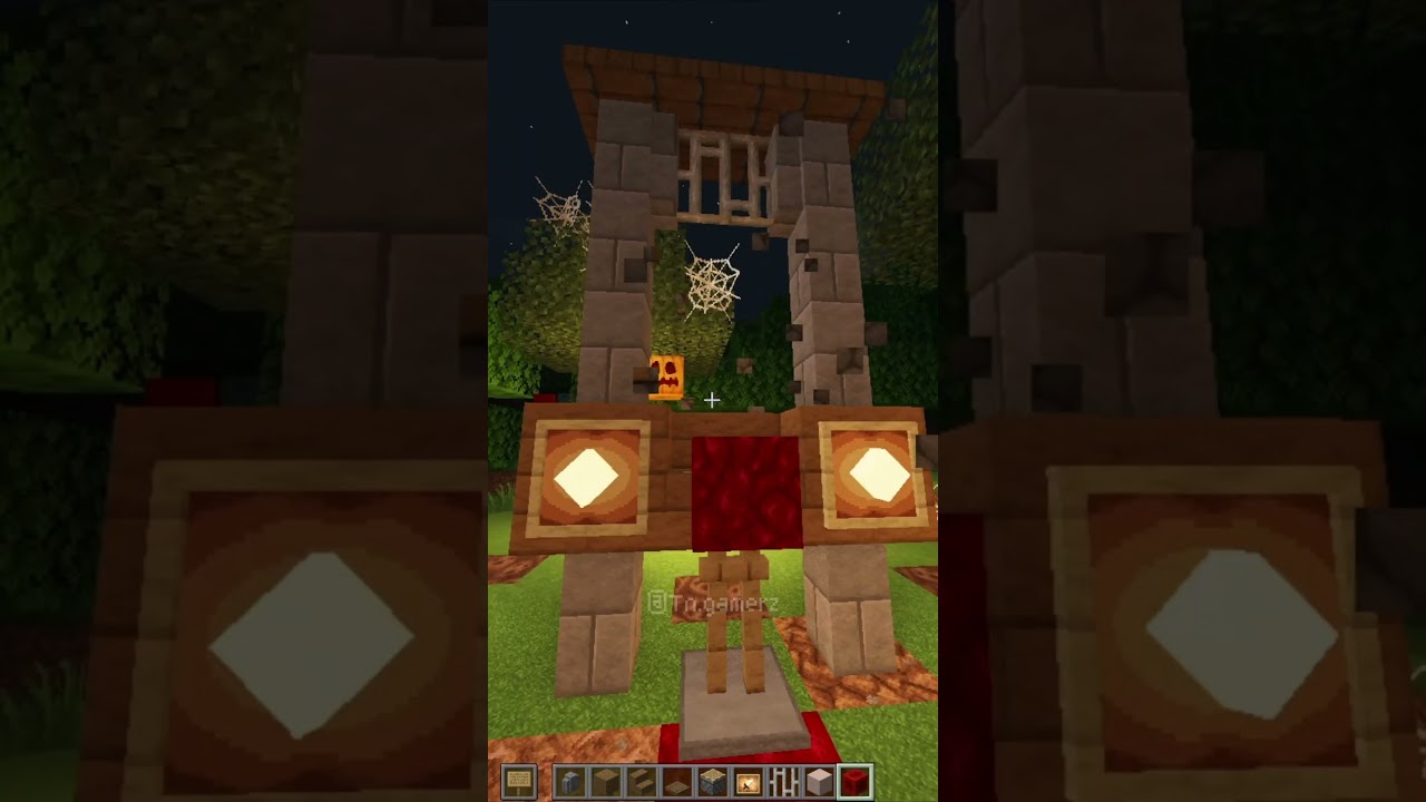 Minecraft: NEW Spooky HALLOWEEN Build Hacks!  GUILLOTINE 🎃🦇 