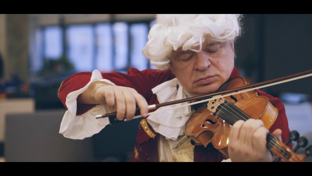 Outstanding 3 Handpan and Violin Duel in the Office | Bach Toccata and Fugue Classic Crossover