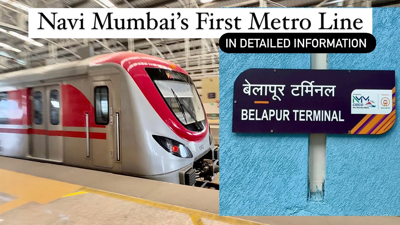 Navi Mumbai Metro Line | Belapur To Pendhar Metro Journey | In Detailed Information |