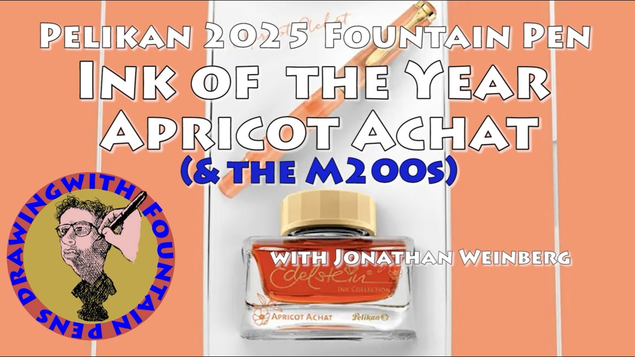Pelikan 2025 Fountain Pen Ink of the Year: Apricot Achat (& M200s) 