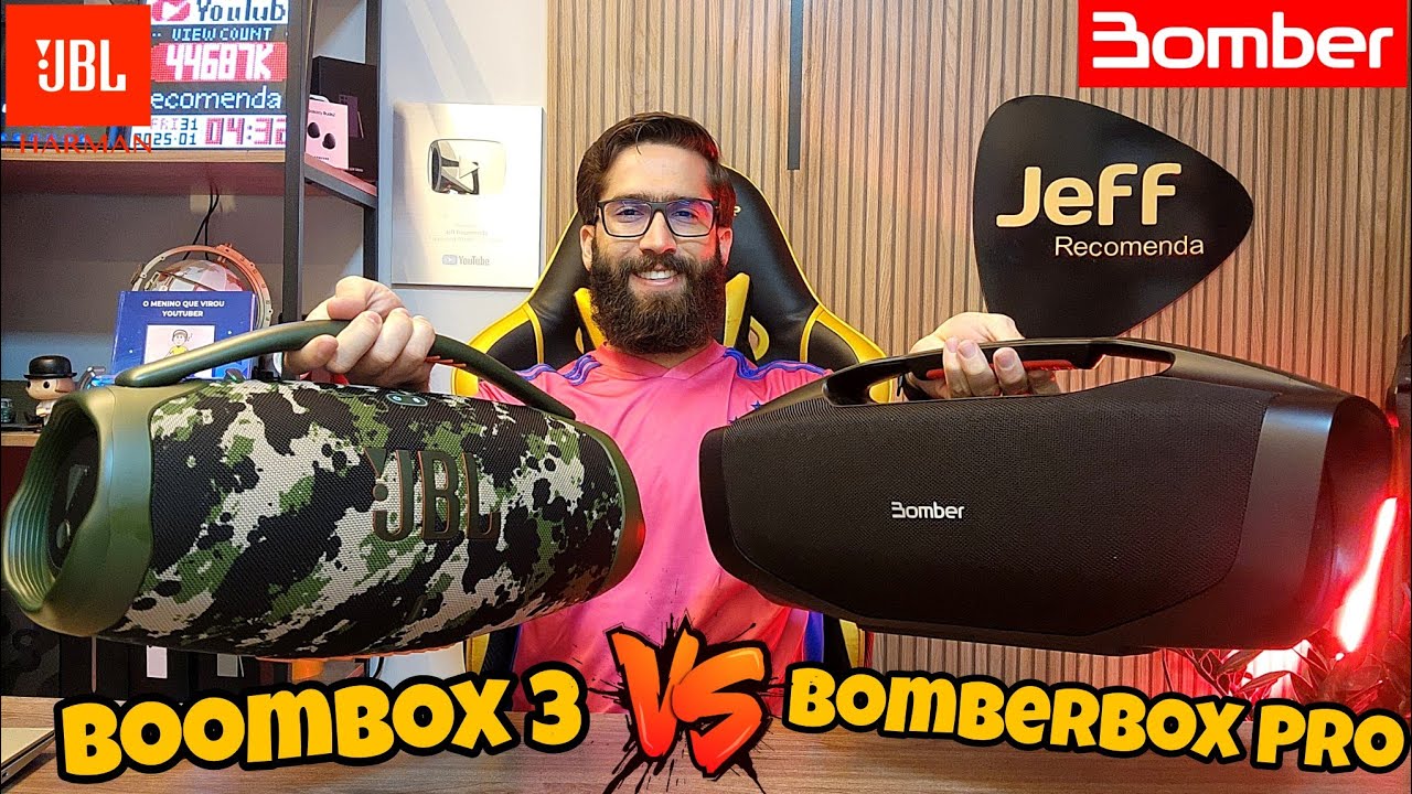 BOMBER BOMBERBOX PRO 90W Vs JBL BOOMBOX 3: DUELO APERTADO! Qual caixa de som Ganhou? (Comparativo)