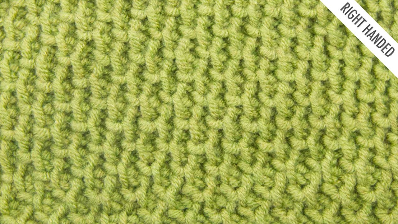 The Tire Tread Stitch:: Tunisian Crochet Stitch #11 :: Right Handed