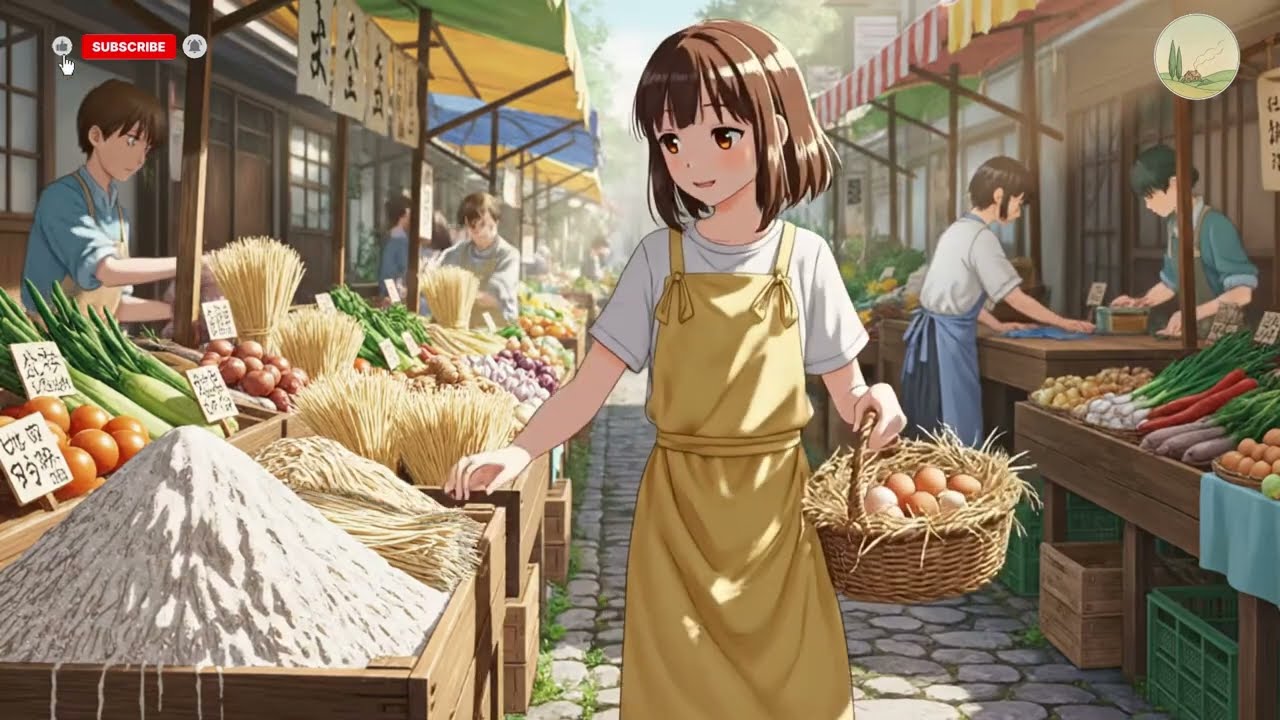 Life of Village TV | A little girl's morning break #animeaesthetic #relaxing #ghibliaesthetic