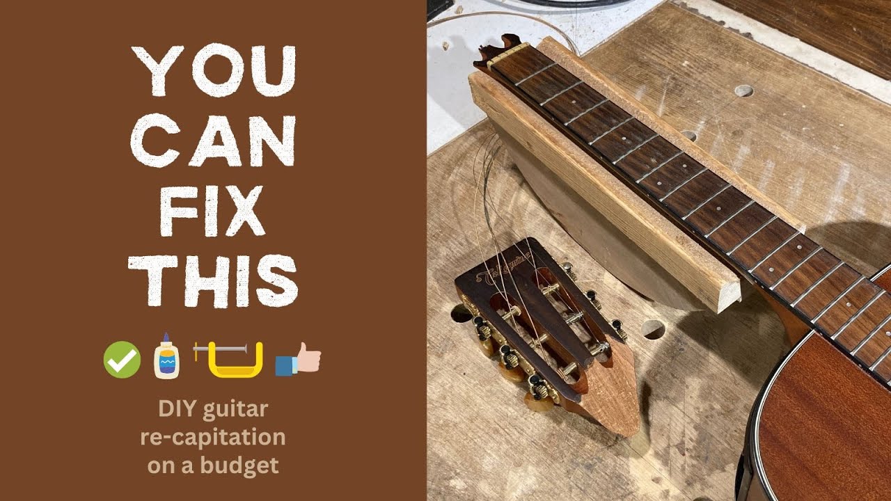 Ремонт сломанной головки грифа гитары своими руками за небольшие деньги