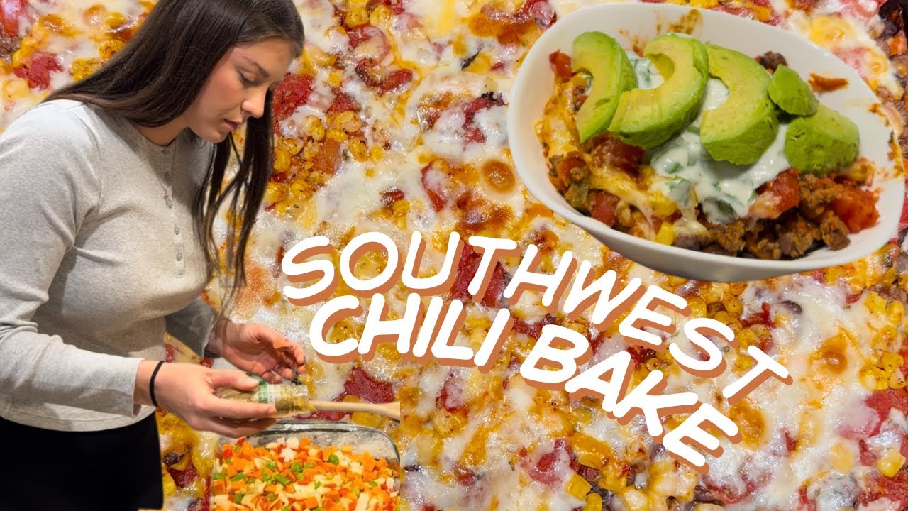 Southwest Chili Bake + Cilantro Lime Yogurt Sauce 