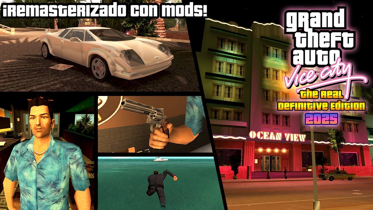 ¡HE REMASTERIZADO GTA Vice City PC con 30 MODS DEFINITIVOS! (Essentials, VRTP, VCS, Beta) | Loquendo