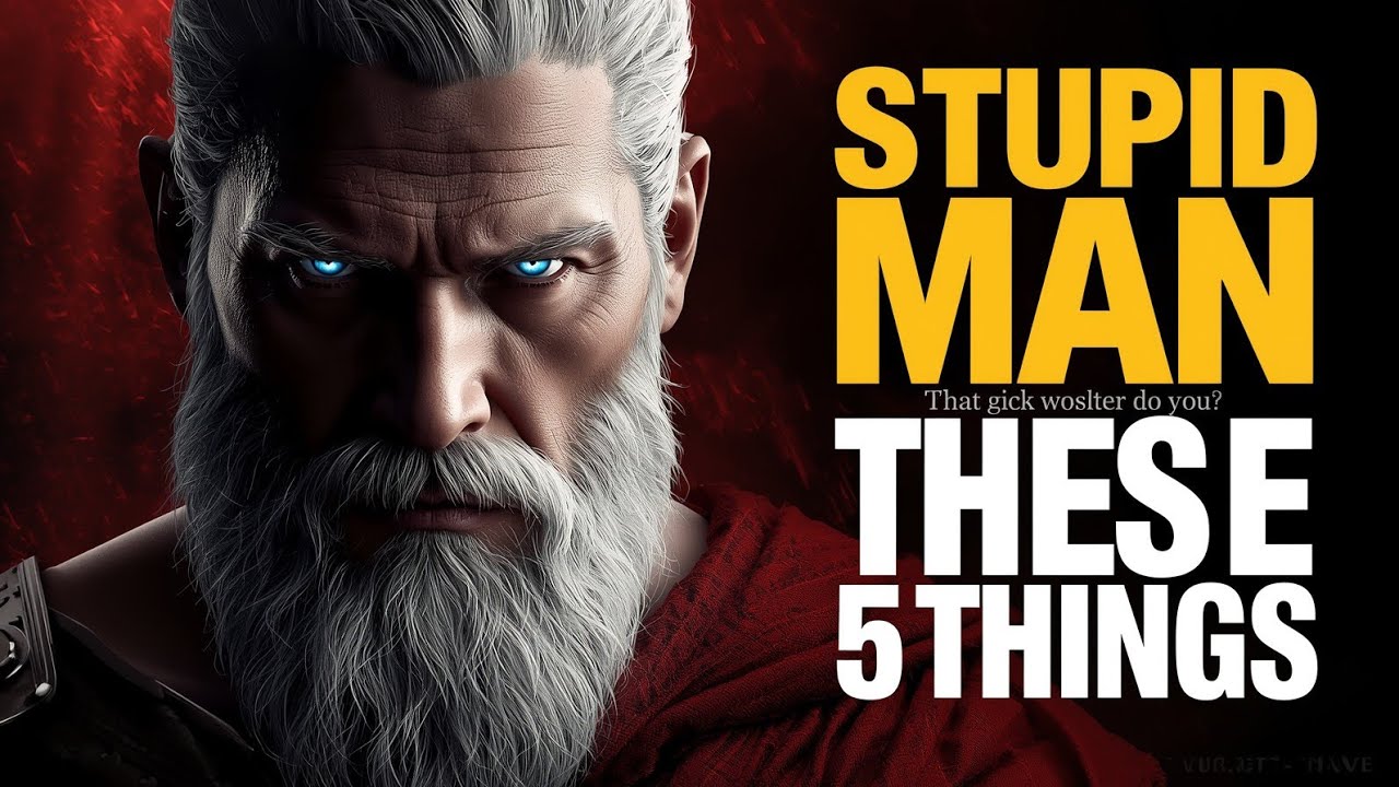 5 Things A STUPID Man Always Says / Stoic Philosophy