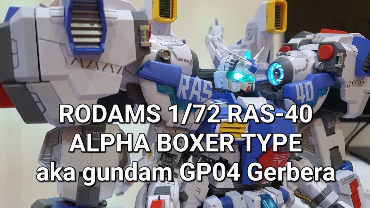 [Rodams] 1/72 RAS-40 | Alpha Boxer Type | aka Gundam GP04 Gerbera | Assembly & Review