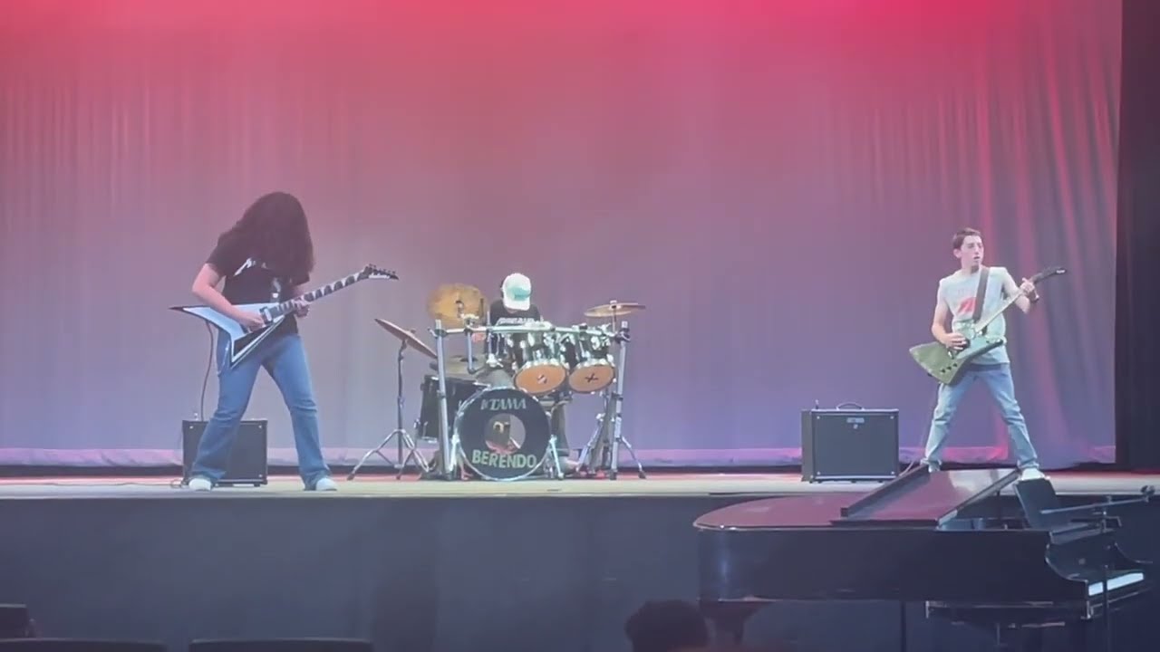 High School Freshmen ROCK Master of Puppets at Talent Show