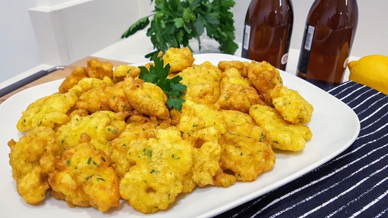 Tortillitas de gambas o langostinos