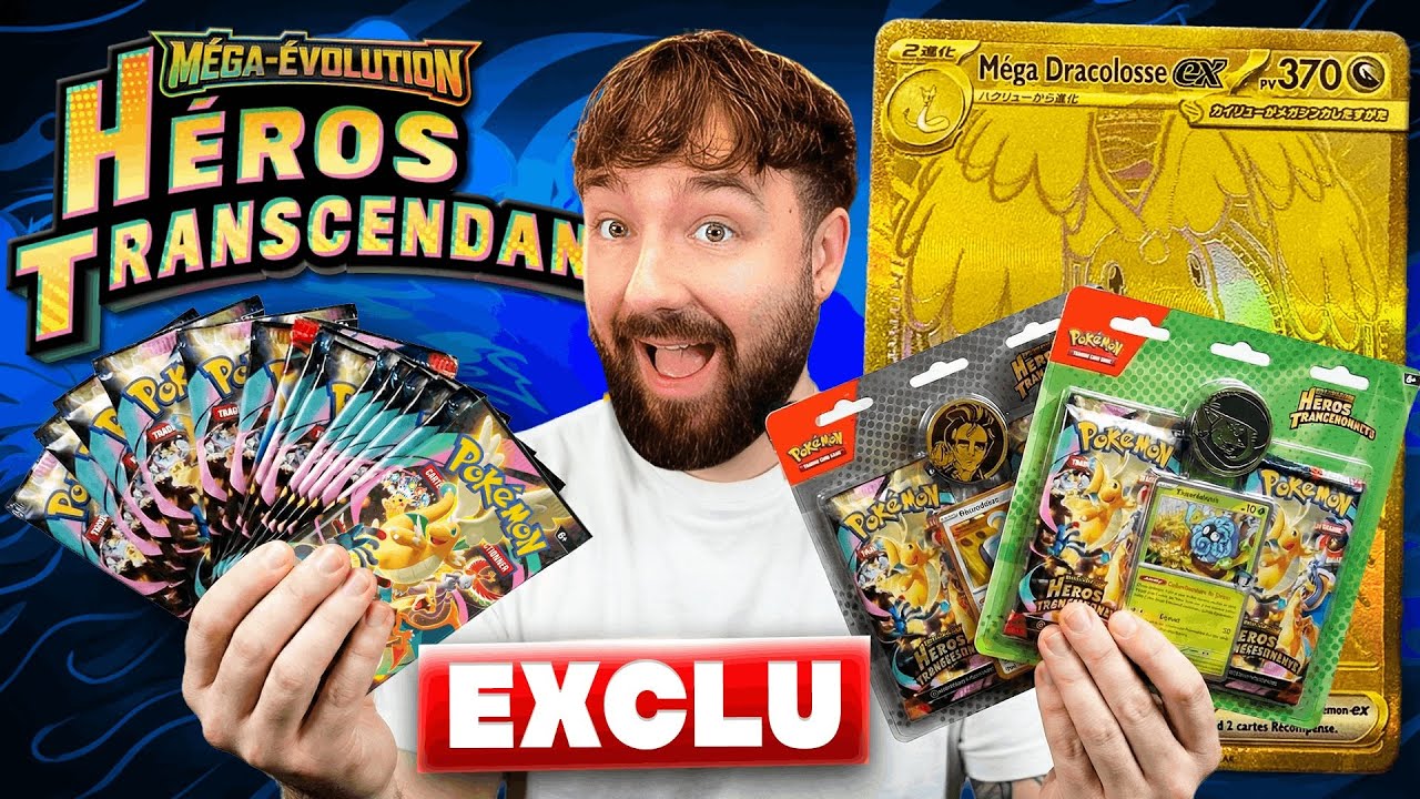 EXCLU NOUVELLE RARETÉ ! OUVERTURE 24 BOOSTERS HÉROS TRANSCENDANTS FR 