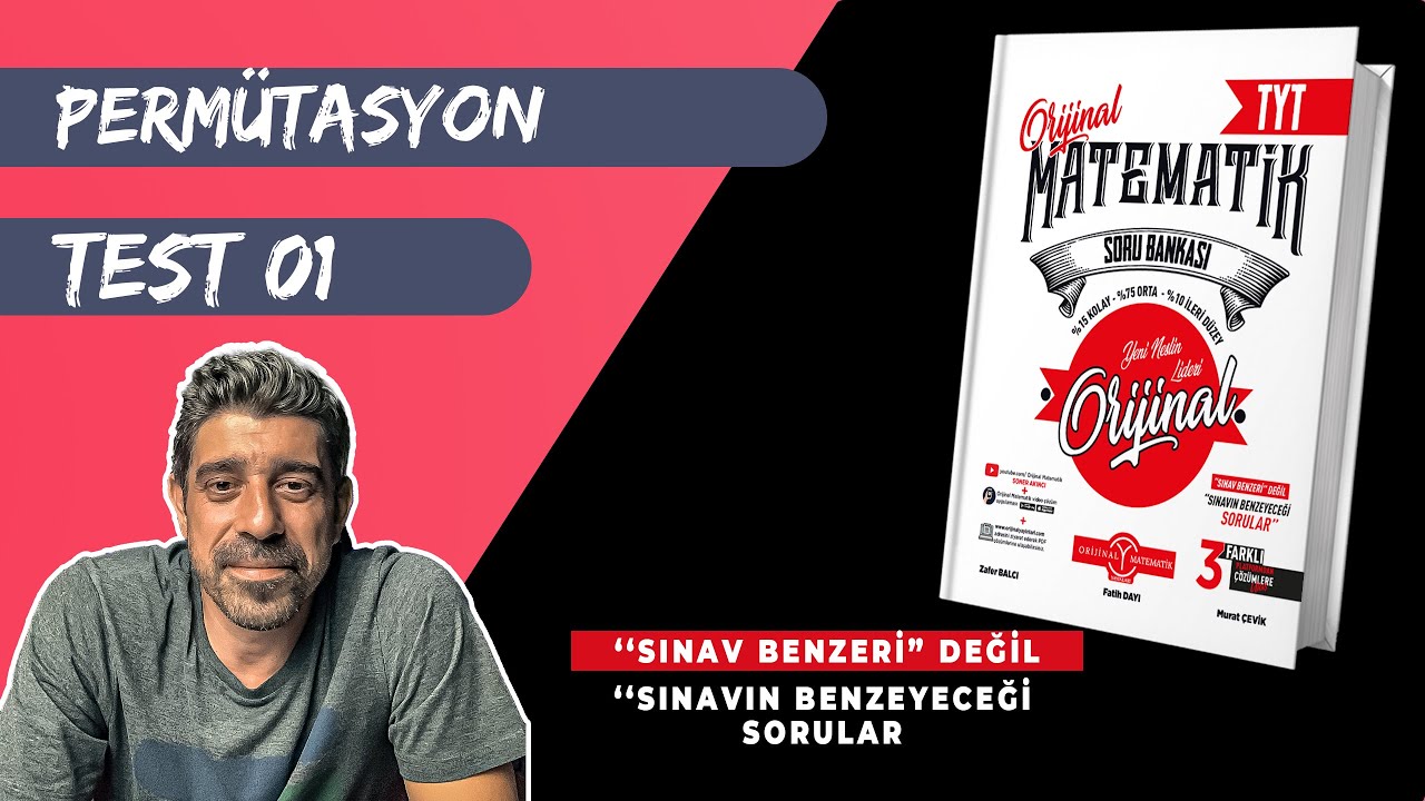 Permütasyon TEST  01 | ORİJİNAL TYT SORU BANKASI | #yks2024