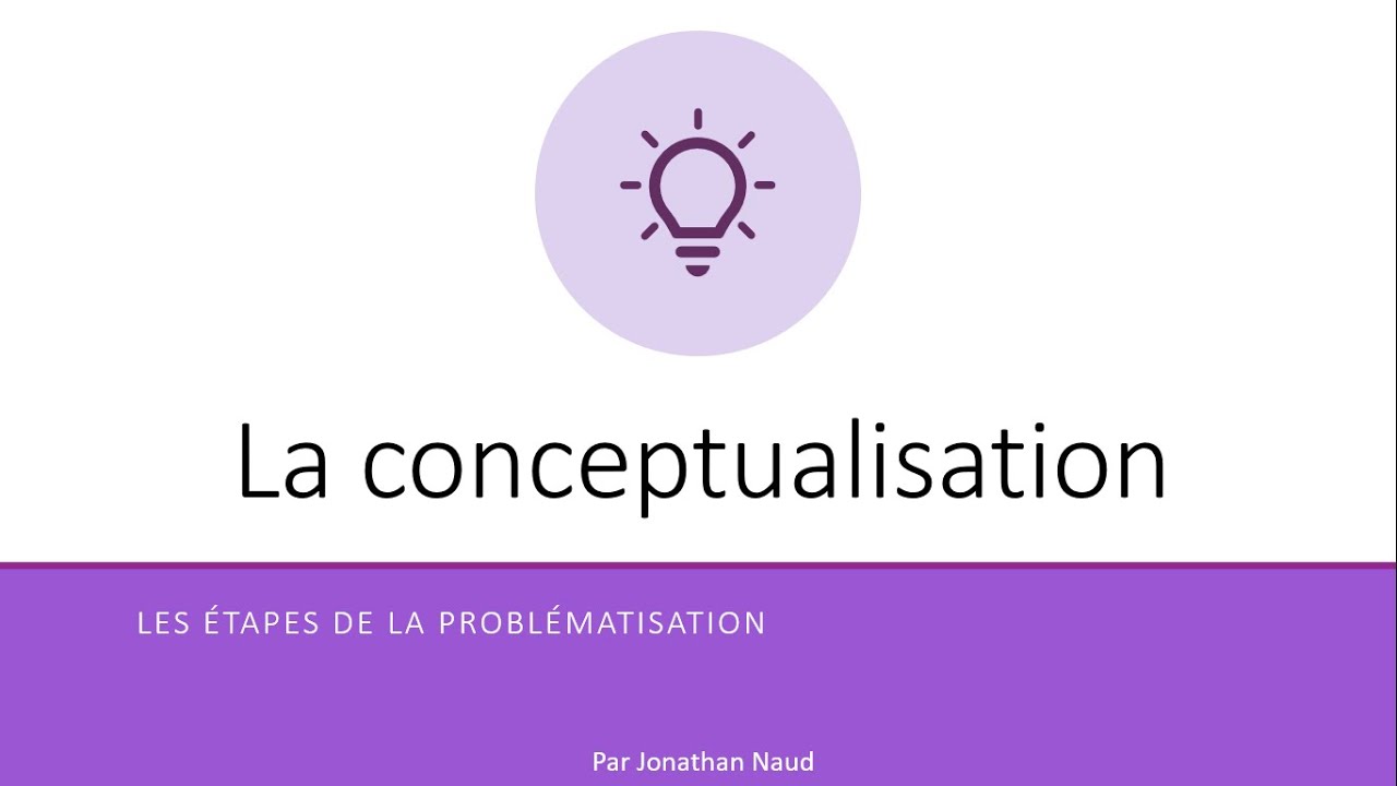 La conceptualisation