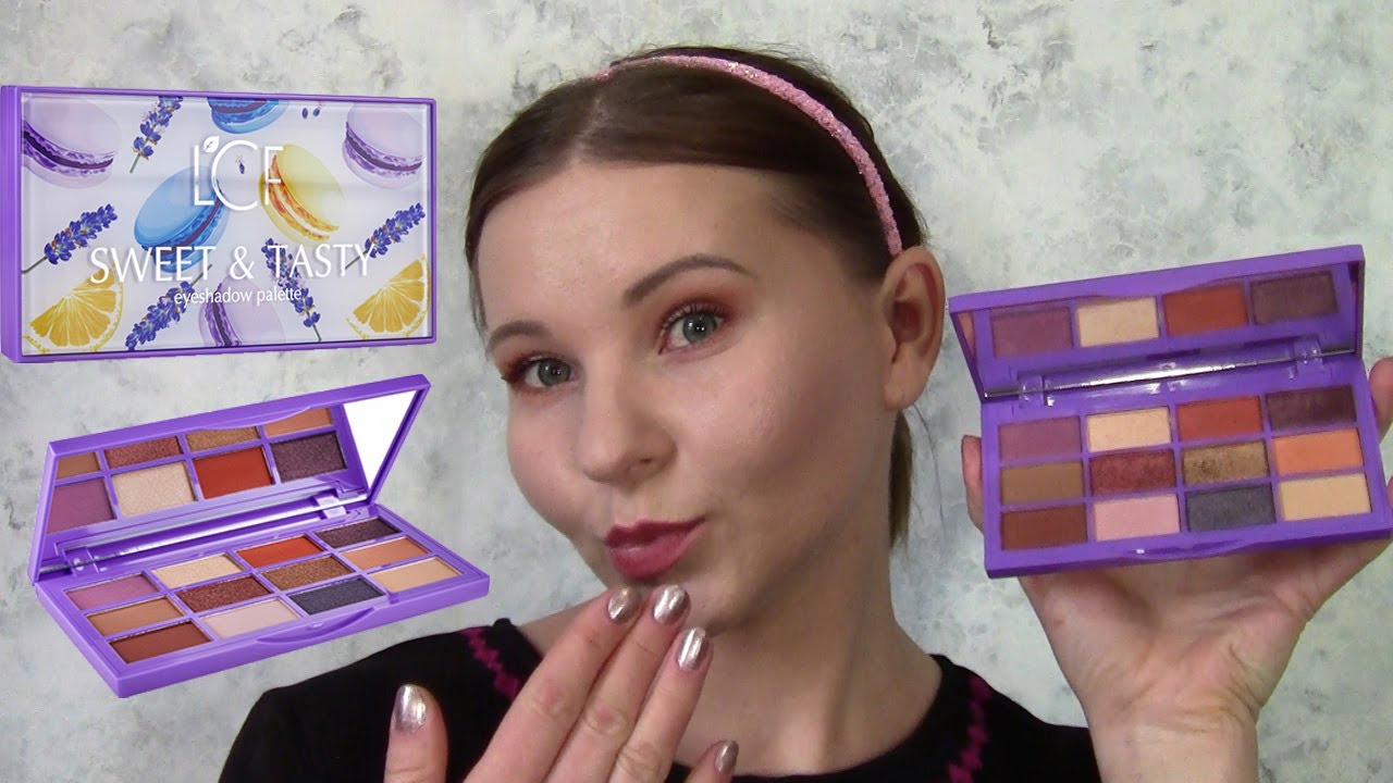 Тестирую палетку теней для век LCF Sweet and Tasty//Подробный обзор//Макияж глаз на любой вкус!!!
