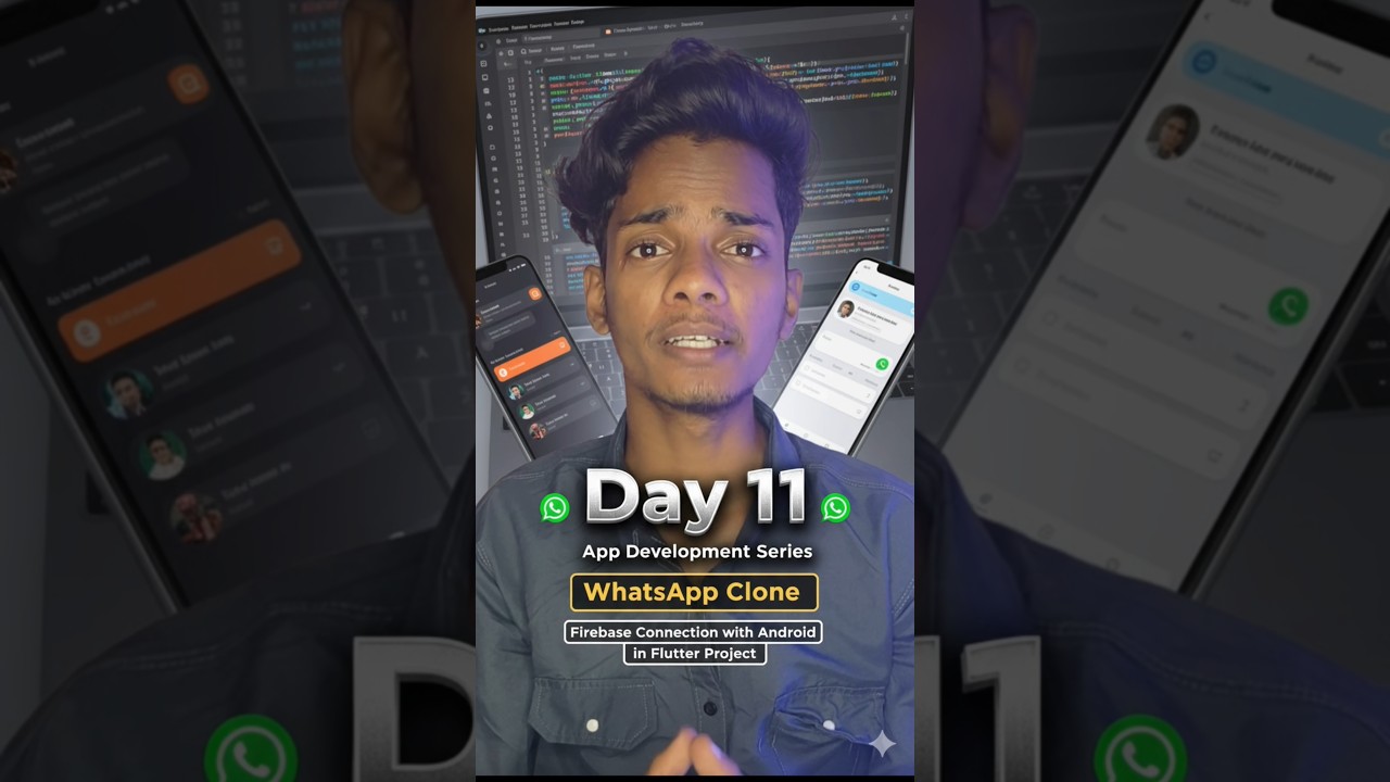 Day 11 &mdash; Connect Firebase to Flutter (Android Setup) | Telugu Guide  #flutterdev  #nulltobuild