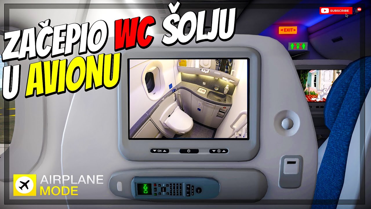ZAČEPIO SAM WC ŠOLJU U AVIONU HAHAHAHA *haos*