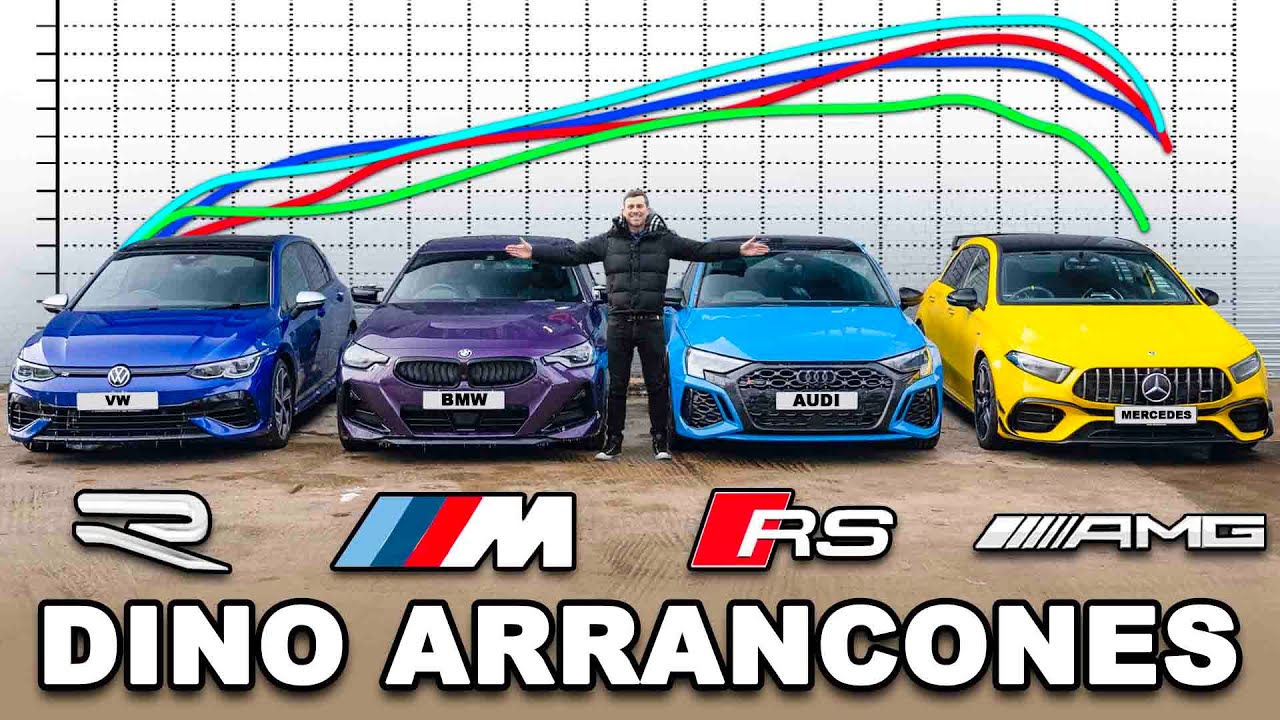 BMW M240i vs AMG A45 vs Audi RS3 vs Golf R: DINO ARRANCONES