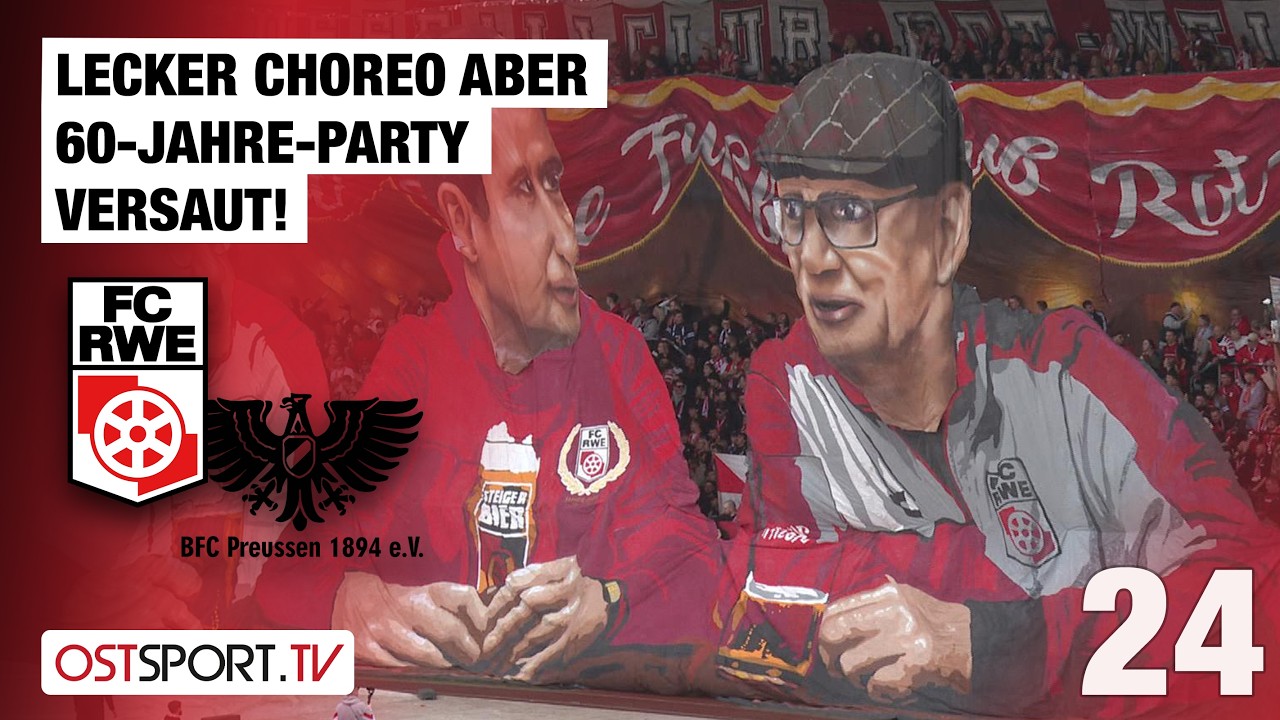LECKER CHOREO aber 60-Jahre-Party versaut! Erfurt - BFC Preussen | Regionalliga Nordost