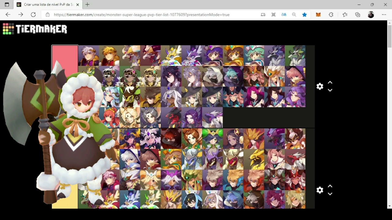 Tier list 5☆ monster super league: minha tier list