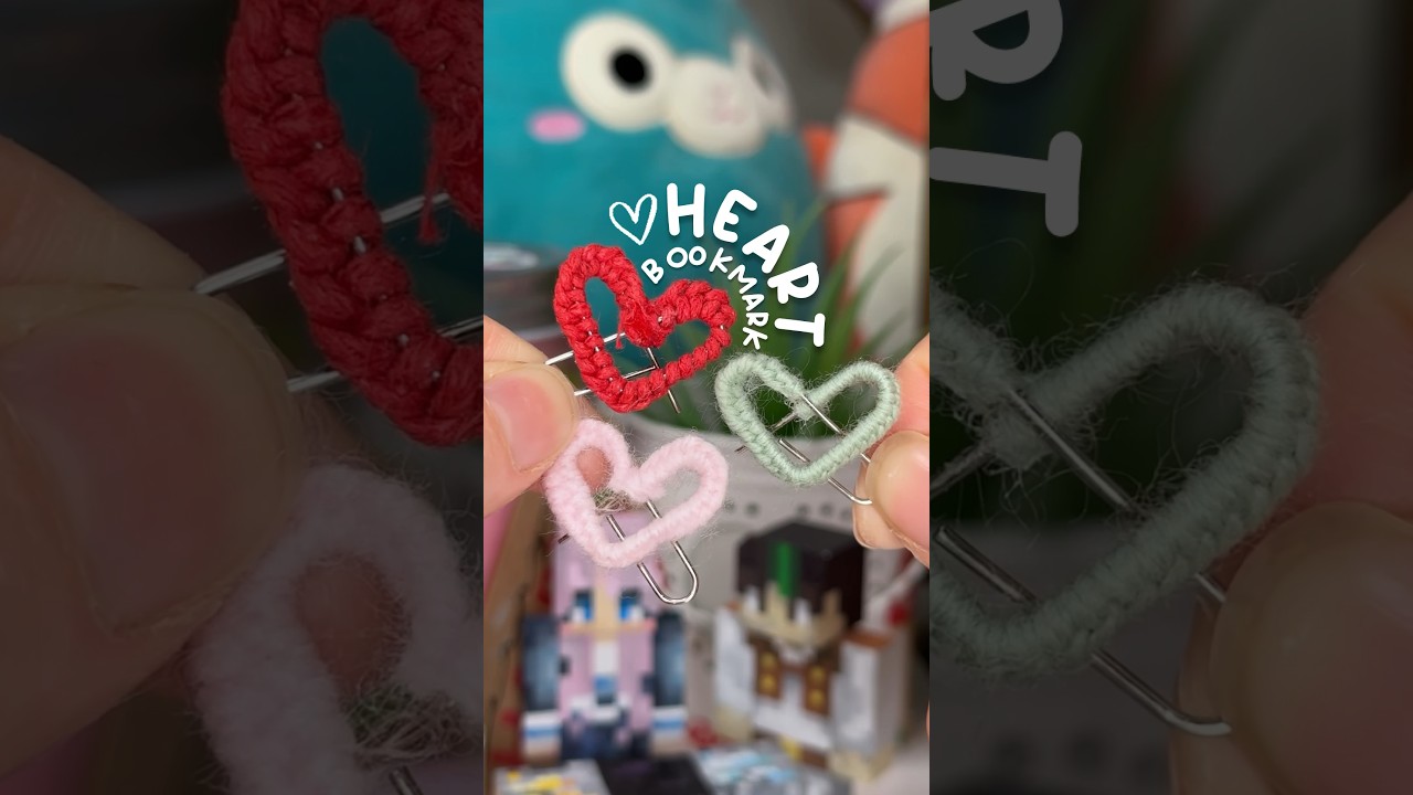 diy paperclip heart bookmark 🖇️💌
