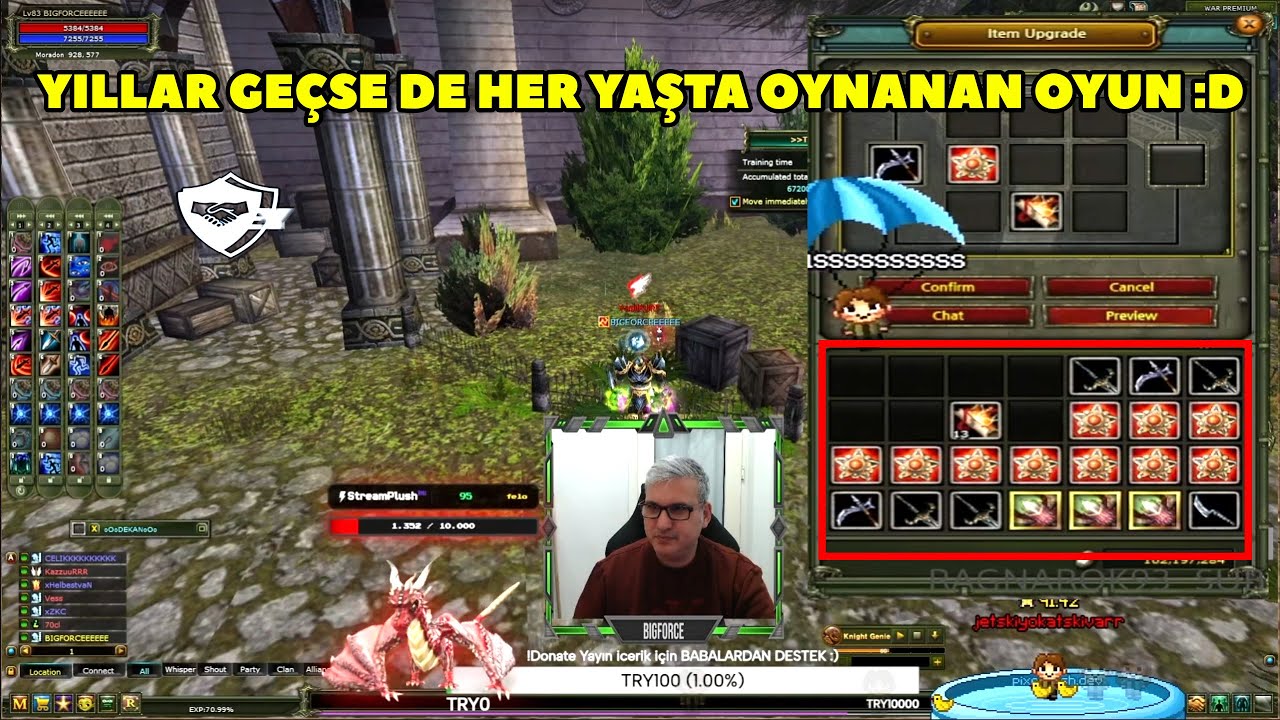 ImBIGFORCE - (Agartha) Serverinde Topladığı Çantalara +9 Upgrade Yapıyor ! Knight Online