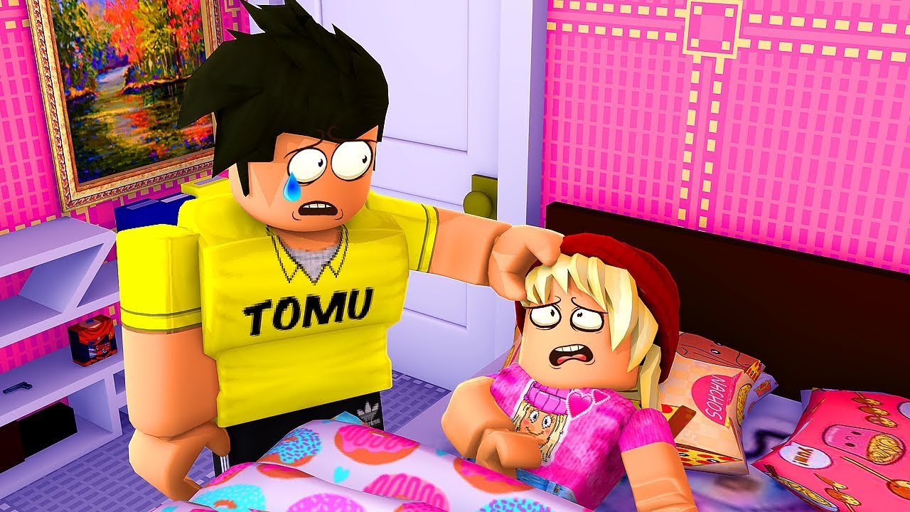 MIN FLICKVÄN HAR BLIVIT SJUK... HENNES SISTA DAG I ROBLOX?