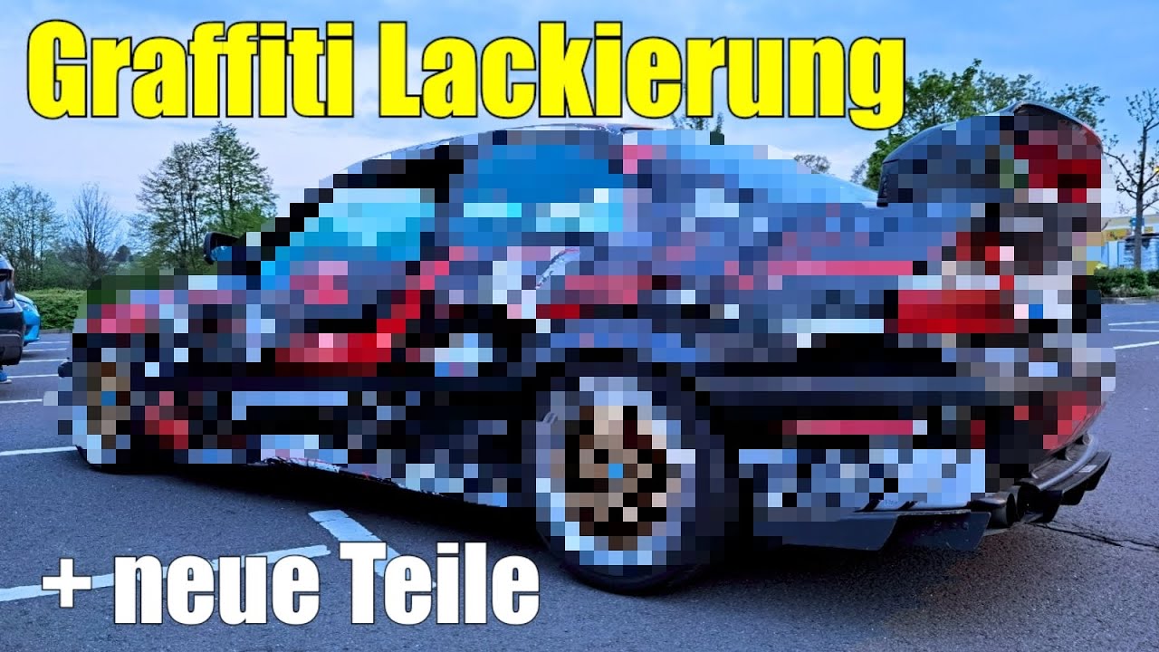 Bmw e36 Graffiti Lackierung + neue Teile