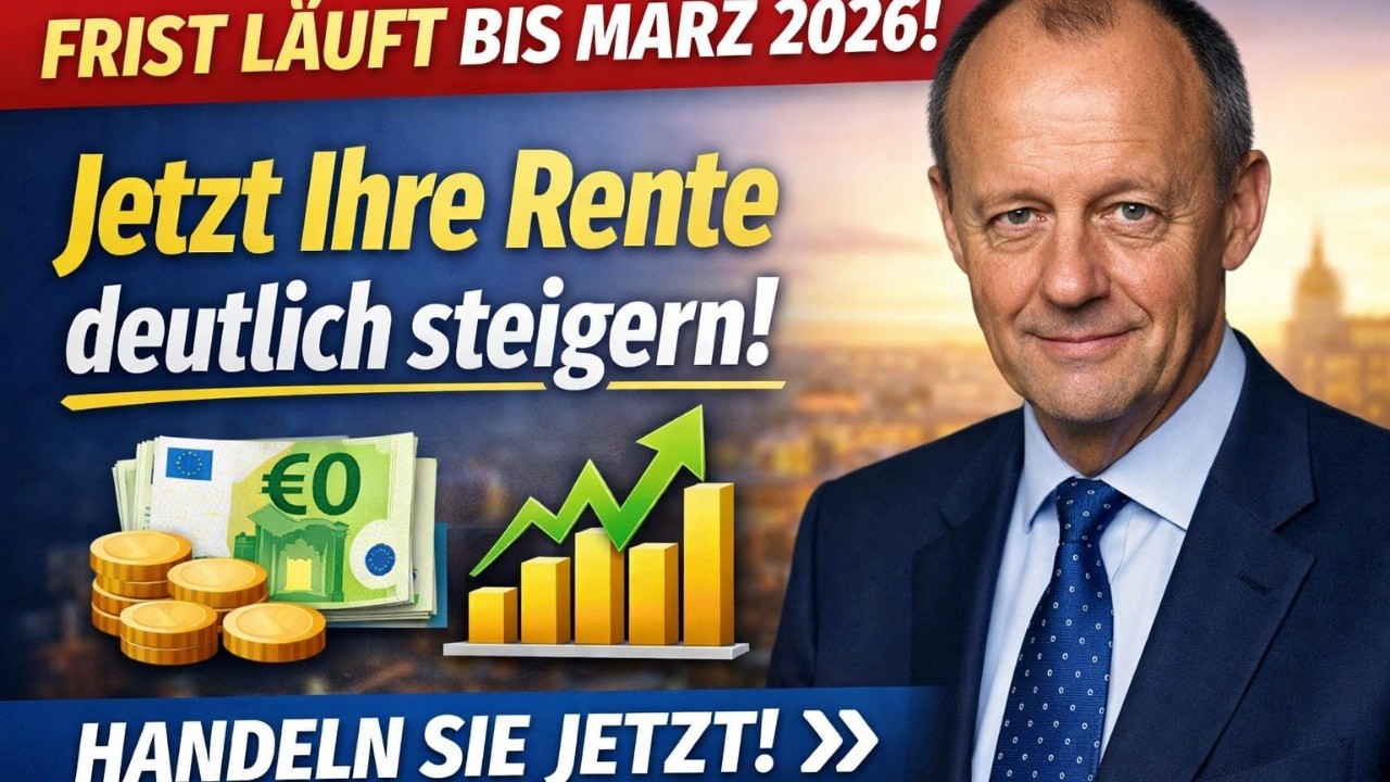 ⚠️ Frist läuft bis März 2026! So können Sie Ihre Rente jetzt noch deutlich steigern