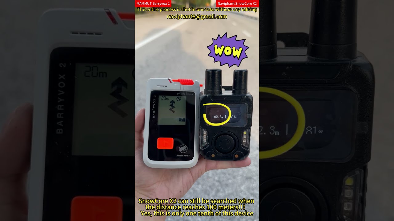 Break the distance limit in avalanche rescue! Naviphant can reach 1000 meters.