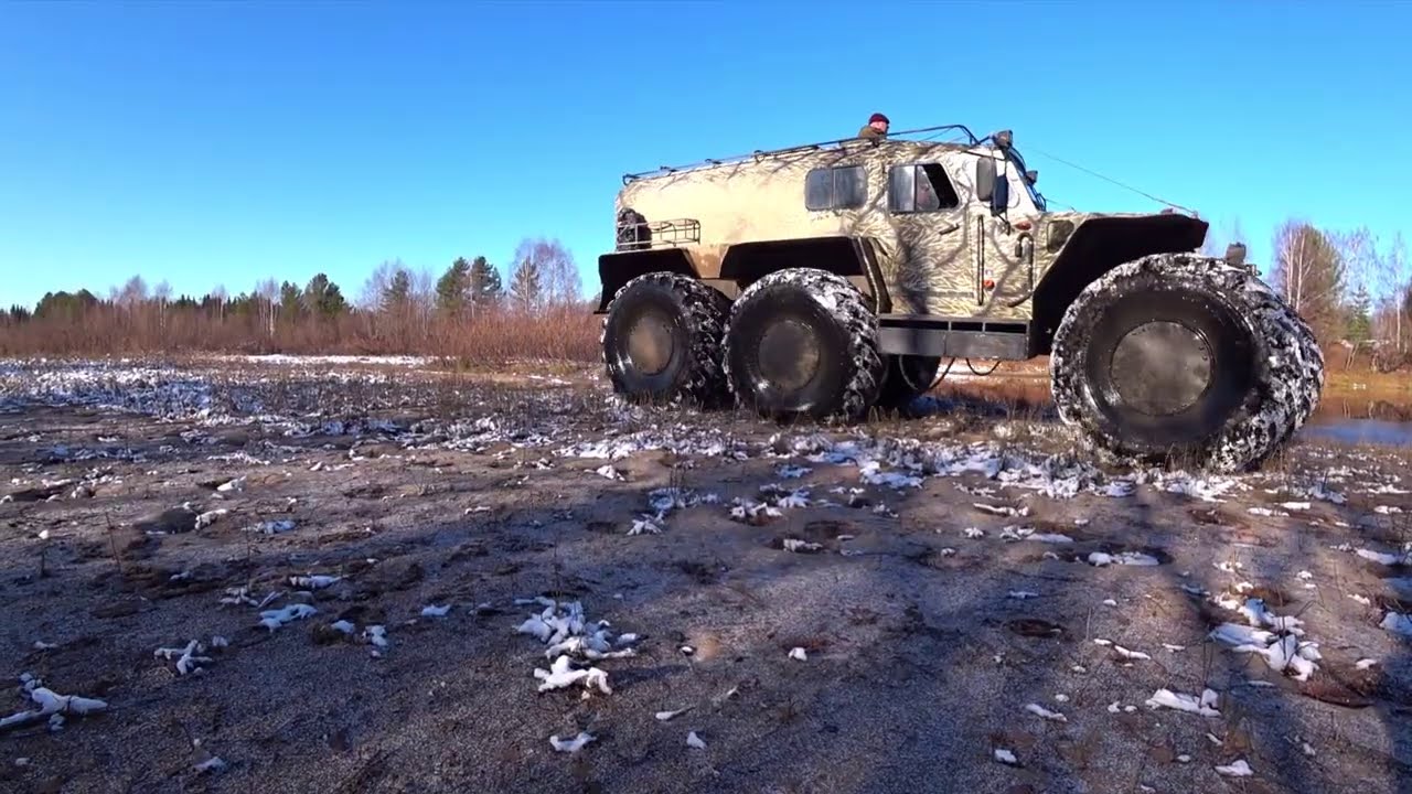 Вездеход ХИЩНИК. Покатушки на вездеходе в октябре 2020.