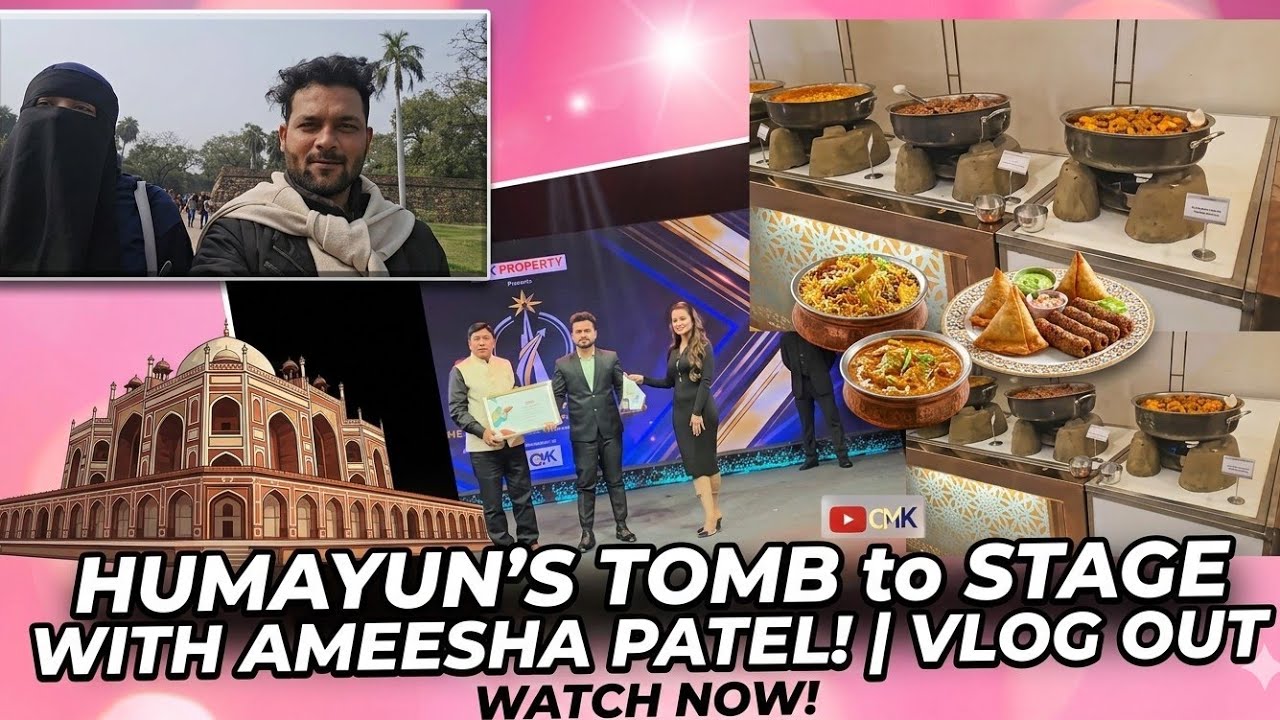 Delhi Humayun’s Tomb se Stage tak! Ameesha Patel ji ke haathon Award 😱🏆
