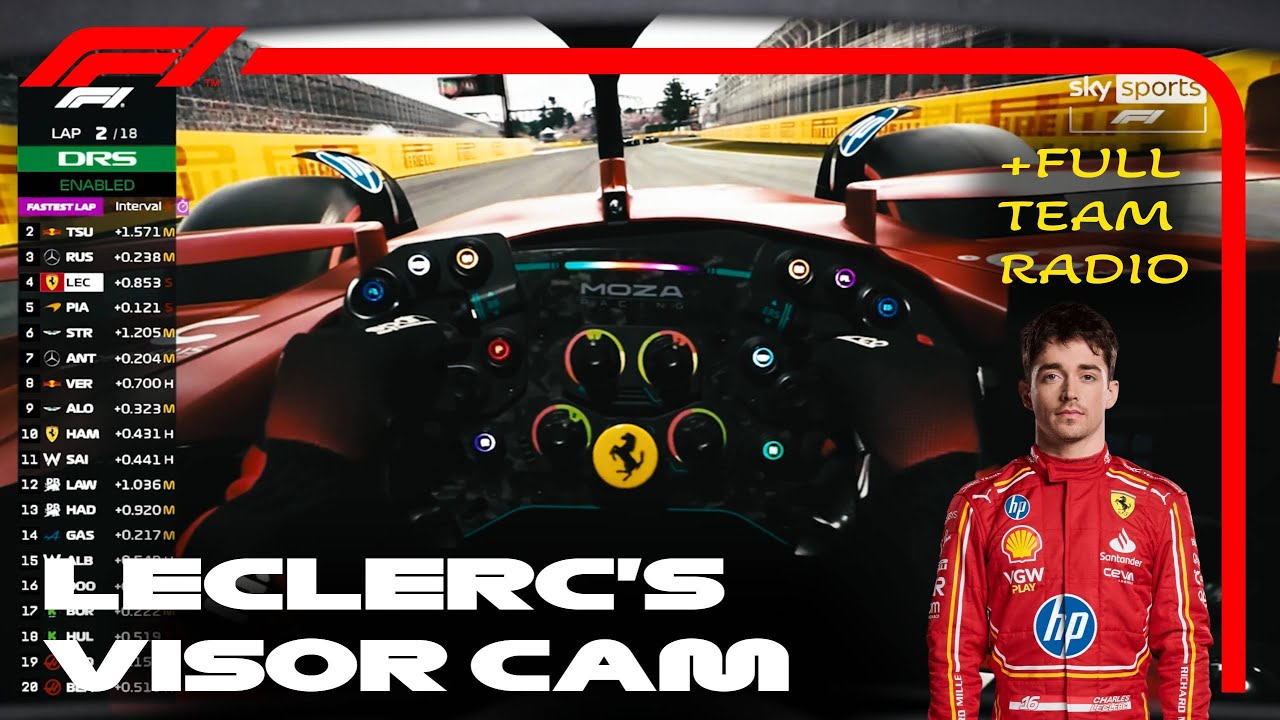 F1 25 Ultra Immersive CANADIAN GP %25 Race + Team Radio | Charles Leclerc POV Triple 55
