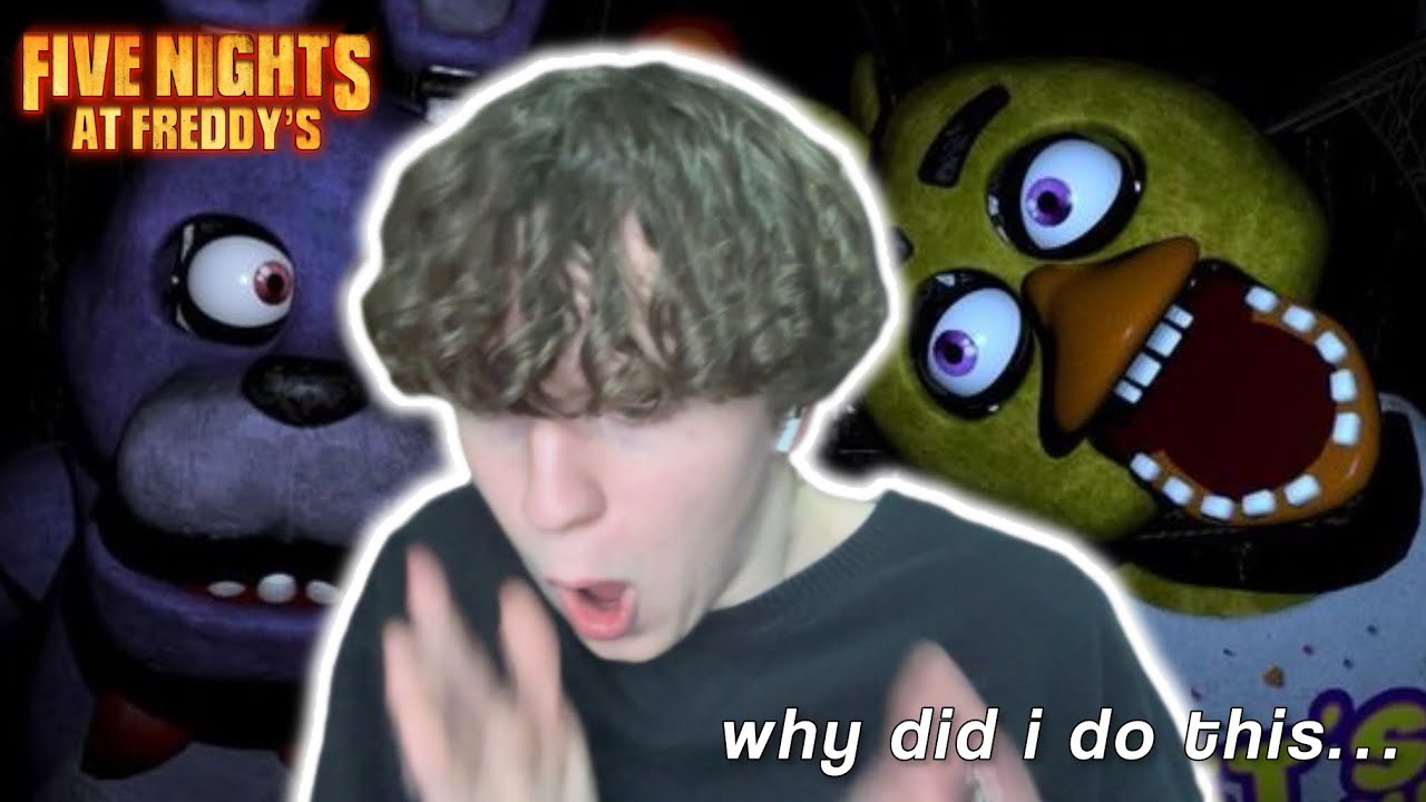 giving myself a heart attack playing FNAF for the first time… 😳