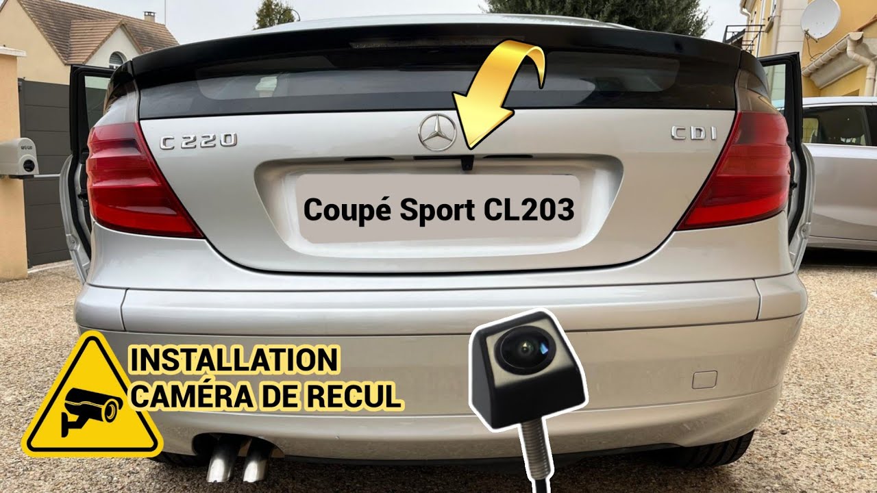 Установка камеры заднего вида на Mercedes C-CLASS COUPE SPORT CL203 / W203 / CLC