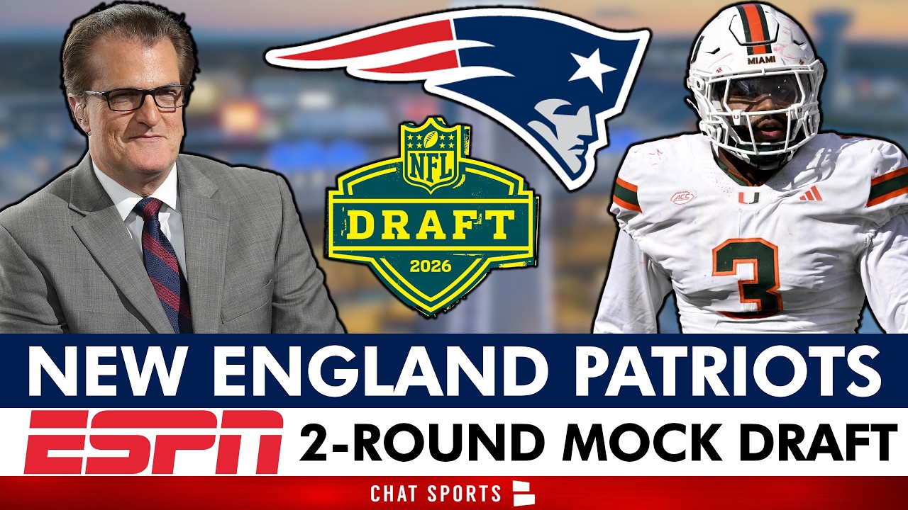 REACTION🚨New England Patriots Final 2 Round Mock Draft From ESPN&rsquo;s Mel Kiper