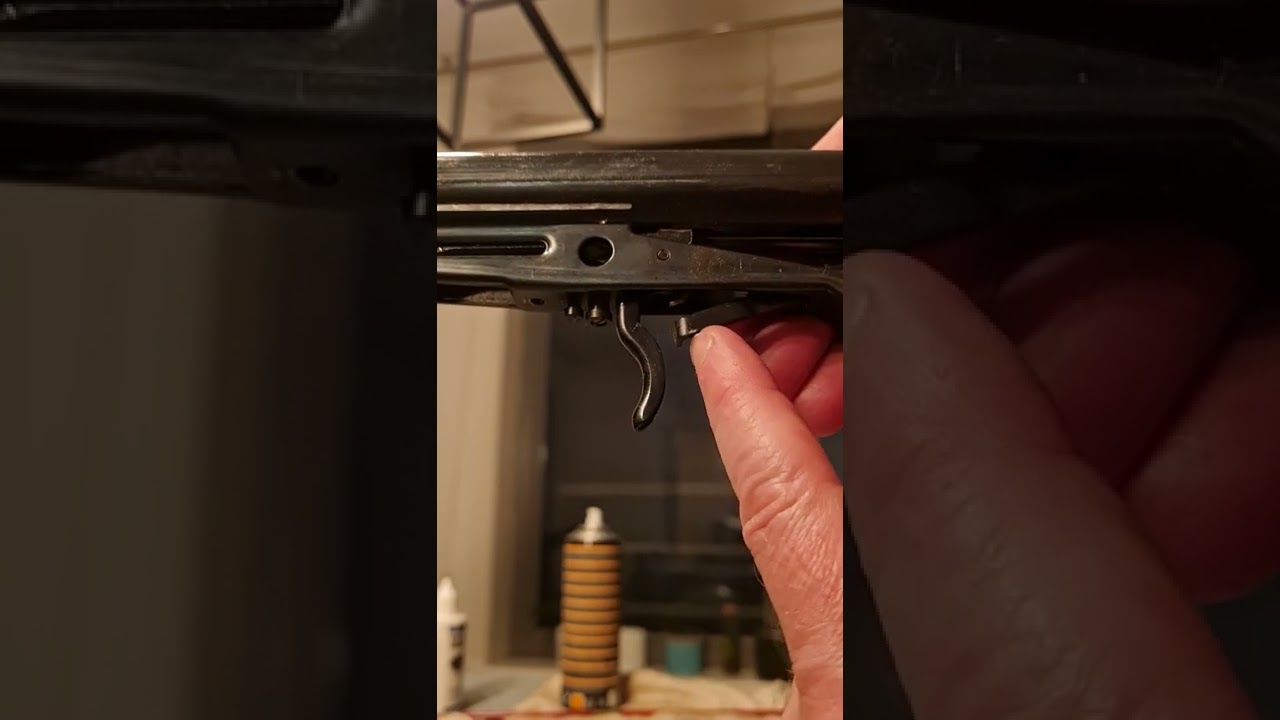 How the Diana Model 5 break barrel air pistol trigger works