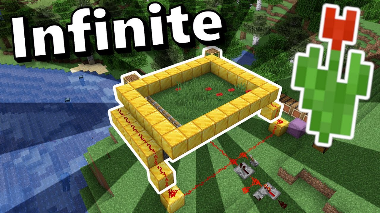 This Automatic Minecraft Flower Farm is Cheap and Easy to Build!