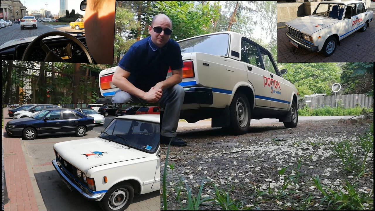 Panek Retro: Łada 2107 vs Duży Fiat 125p Lada na pokładzie Carsharing