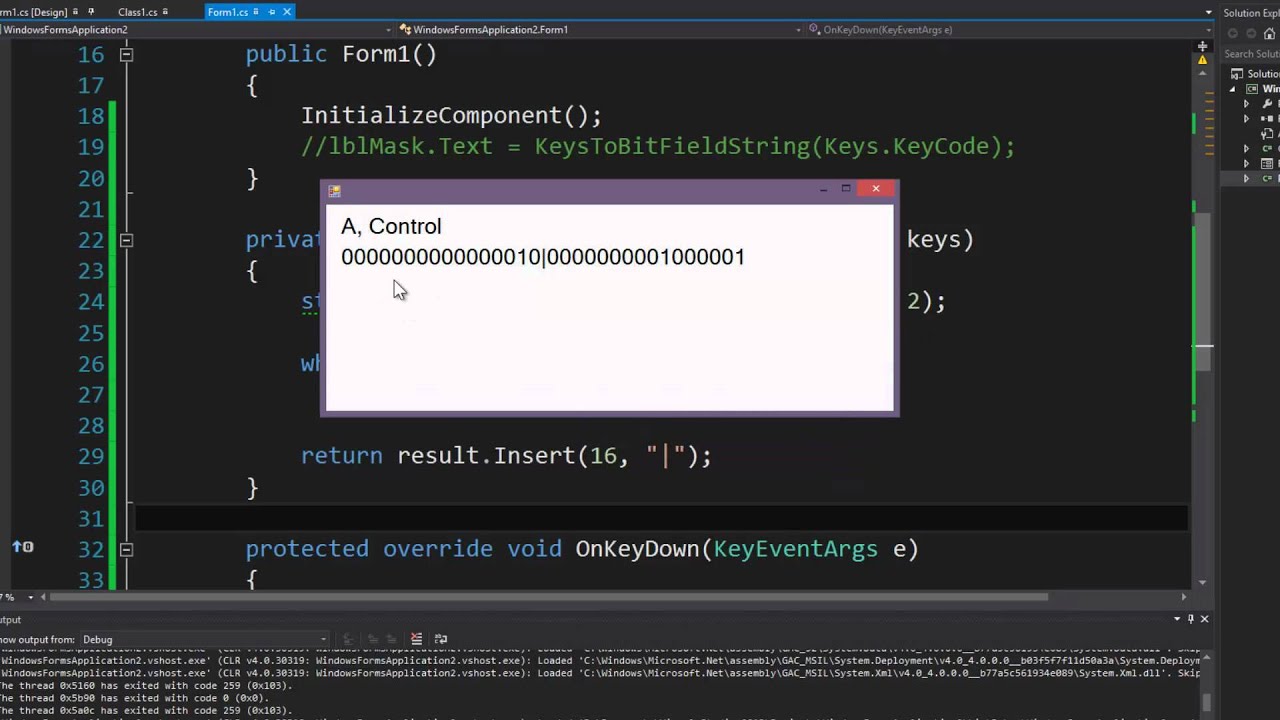 The Keys Enumeration
