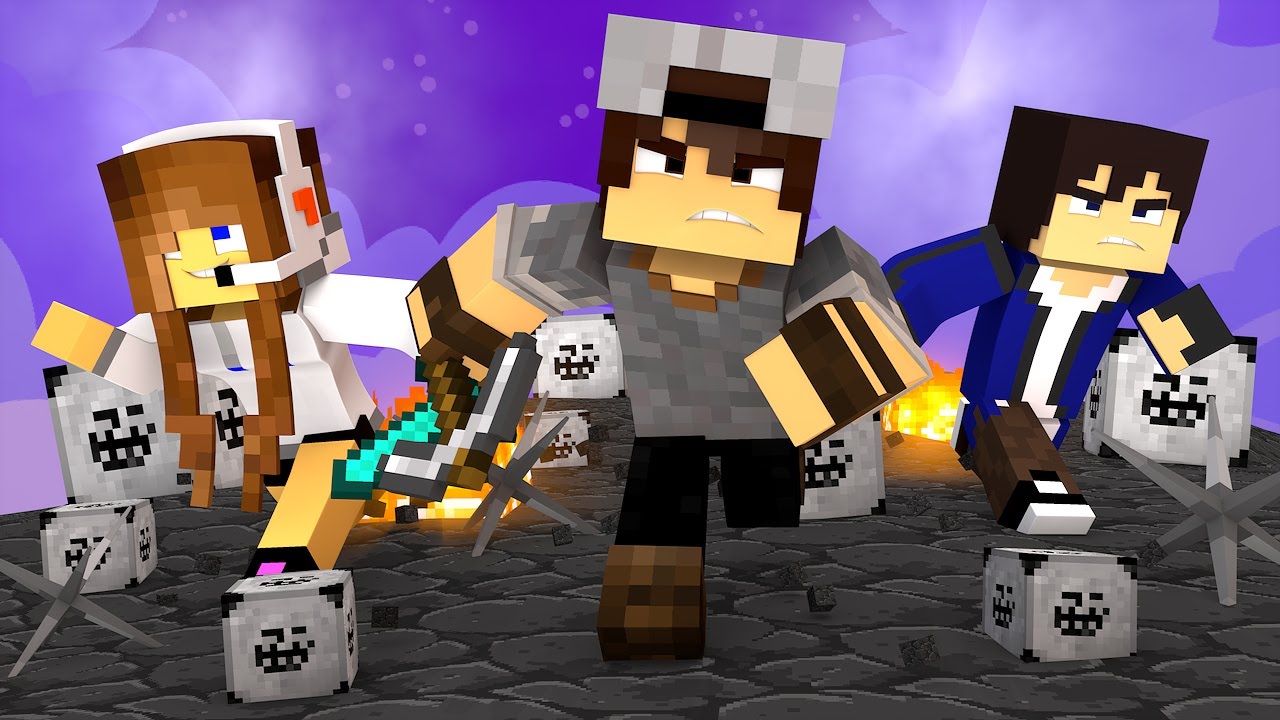 Minecraft: CORRIDA PVP - LUCKY BLOCK DOS MEMES!